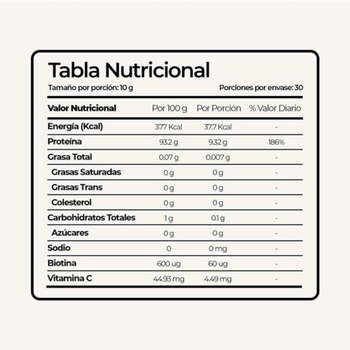 Colágeno Biotina Premium - Batido en Polvo (300g)