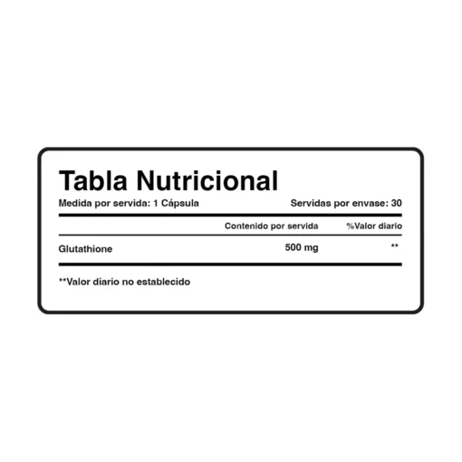 Glutatión - Antioxidante Maestro (30 Cápsulas) - Imagen 3