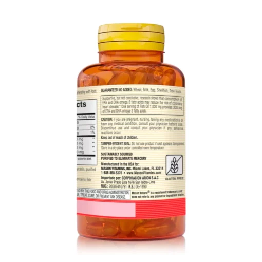 Omega 3 Aceite de Pescado 1000mg (60 Cápsulas Blandas)