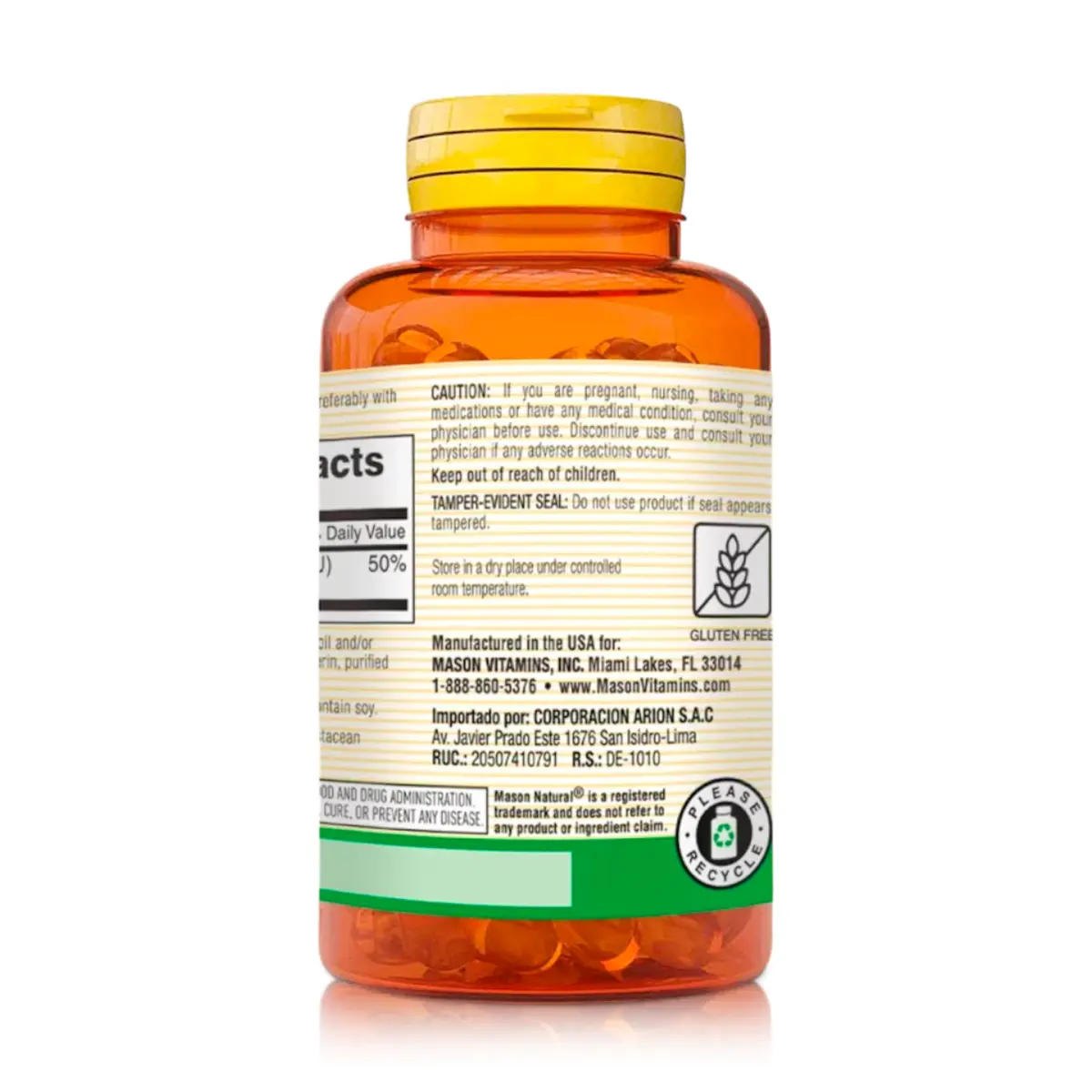 Vitamina D3 - 400 IU (100 Cápsulas Blandas)