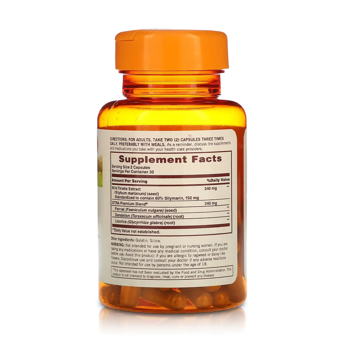 Milk Thistle Xtra 240mg (60 Cápsulas)