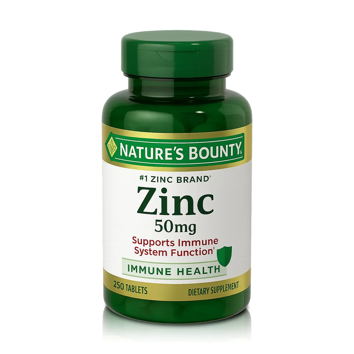 Zinc 50 mg (250 Tabletas) - Nature's Bounty