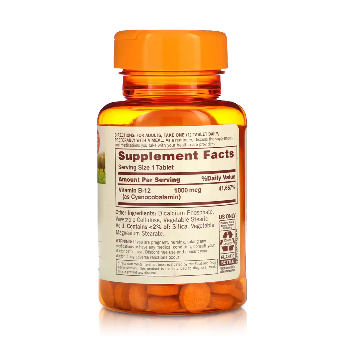 Vitamina B-12 1000 mcg (60 Tabletas) - Sundown