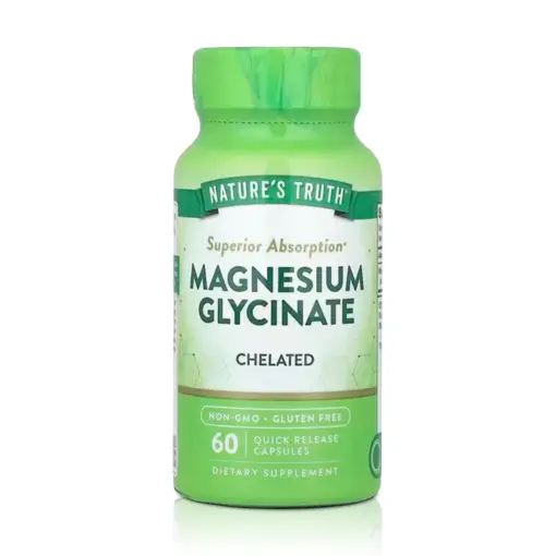 Glicinato de Magnesio 200mg (60 Cápsulas) - Nature’s Truth