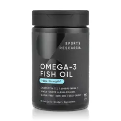 Aceite de pescado Omega-3 Triple Fuerza 1040mg (90 Softgels) – Sports Research