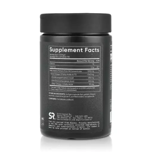Aceite de pescado Omega-3 Triple Fuerza 1040mg (90 Softgels) – Sports Research
