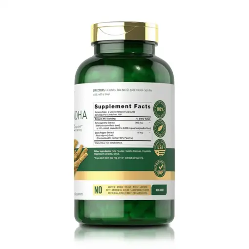 Ashwagandha 3000mg (300 Cápsulas) - Carlyle 3