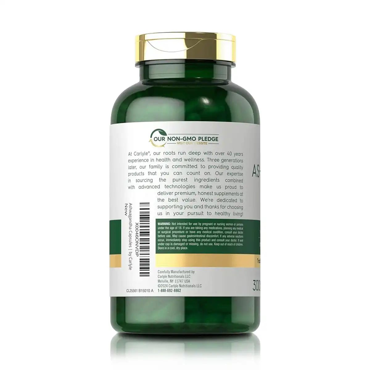 Ashwagandha 3000mg (300 Cápsulas) - Carlyle 2