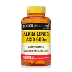 Ácido Alfa Lipoico 600 mg (30 Cápsulas) – Mason Natural