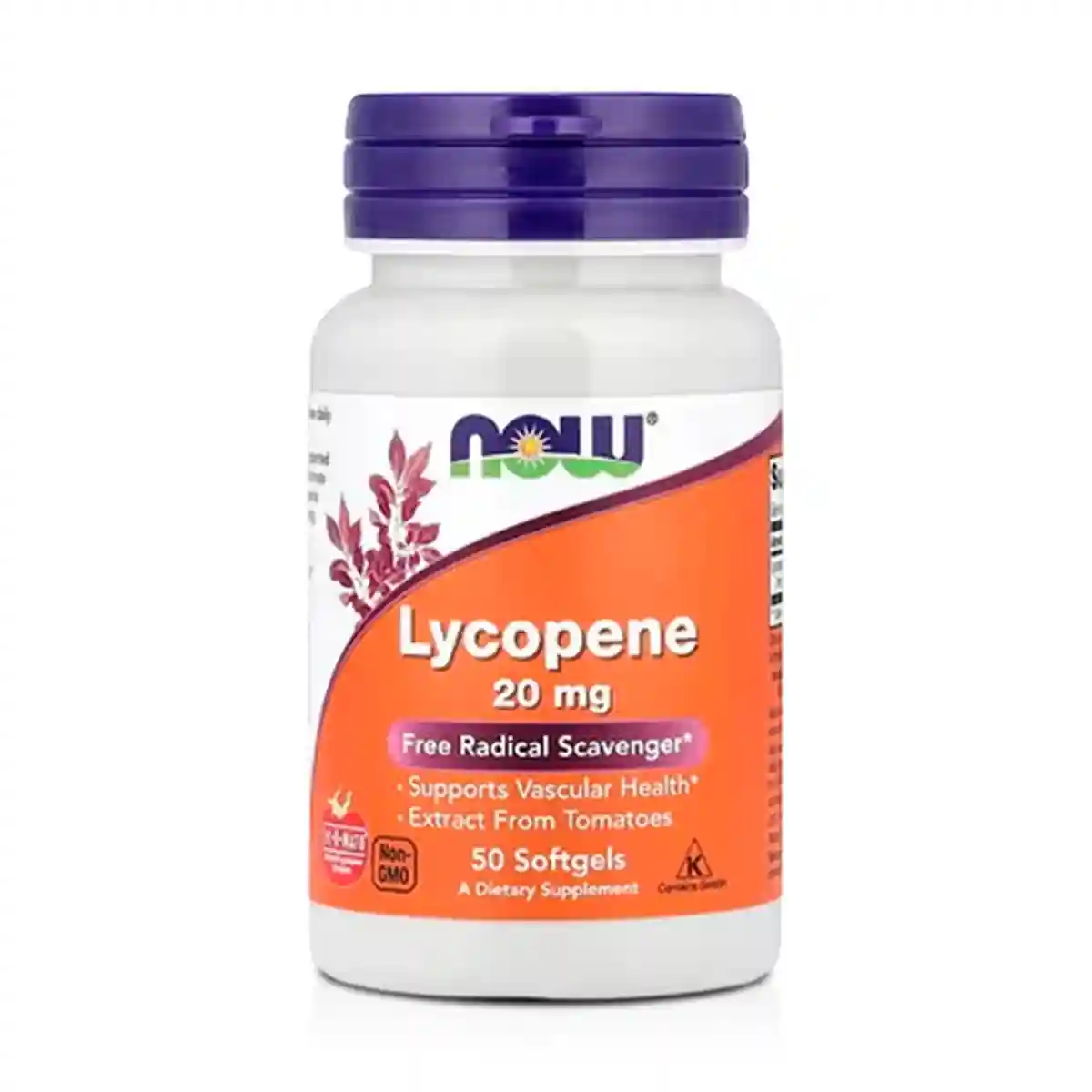 Licopeno 20mg (50 Cápsulas) - NOW Foods
