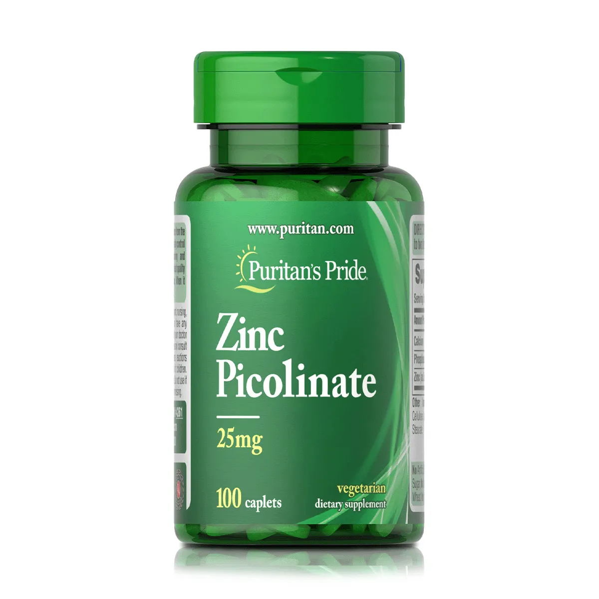 Zinc Picolinate 25 mg (100 Tabletas) - Puritan's Pride