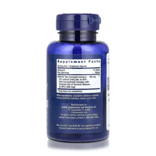 Super Bio-Curcumin - Curcumina 400mg (60 Cápsulas) - Life Extension
