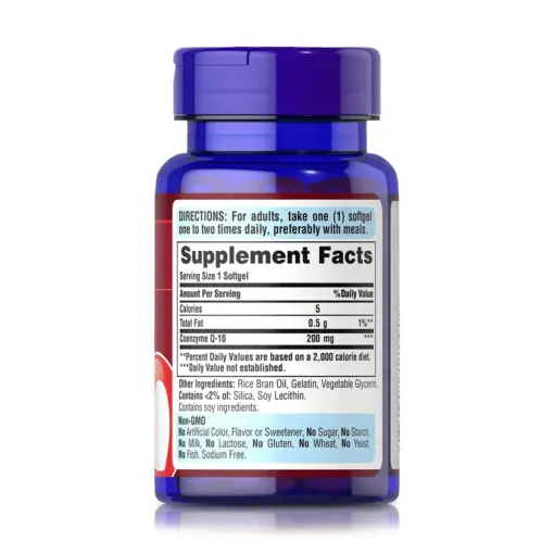 Coenzima Q-10 200 mg (30 Softgels) - Puritan’s Pride