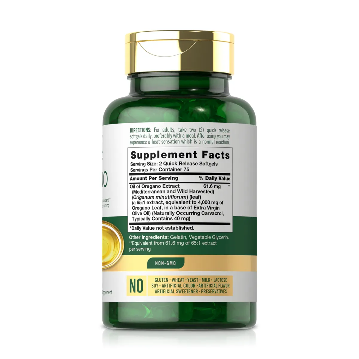 Aceite de Orégano 4000mg (150 Softgels) - Carlyle
