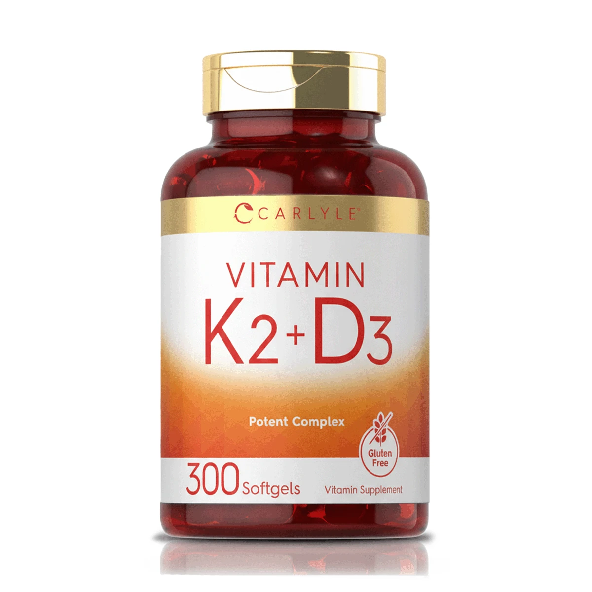 Vitamina K-2 con D-3 (300 Softgels) - Carlyle 2