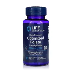 Folato 8500 mcg (30 Tabletas) - Life Extension