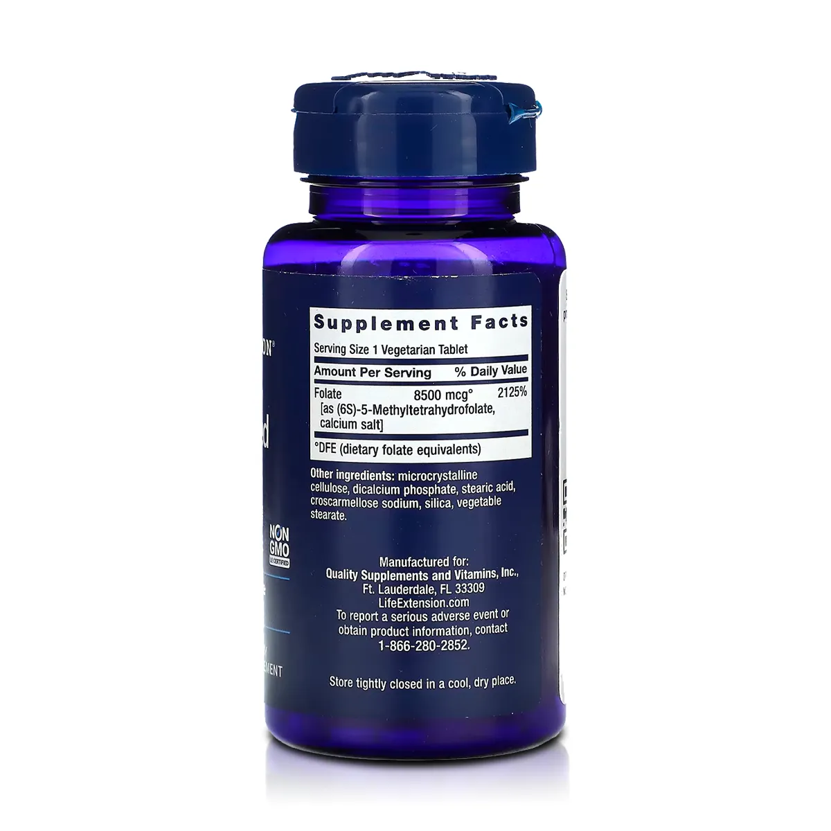 Folato 8500 mcg (30 Tabletas) - Life Extension