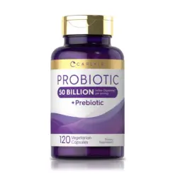Probiótico 50 Billion CFU + Prebiótico (120 Cápsulas) - Carlyle 1