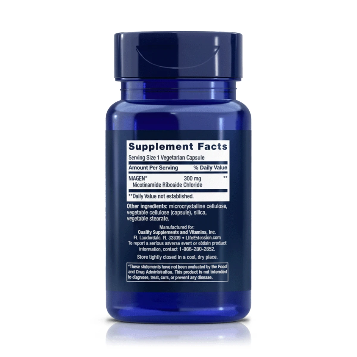 NAD+ Regenerador Celular 300mg (30 cápsulas) - Life Extension 2