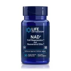 NAD+ Regenerador Celular + Resveratrol 300mg (30 cápsulas) - Life Extension 1