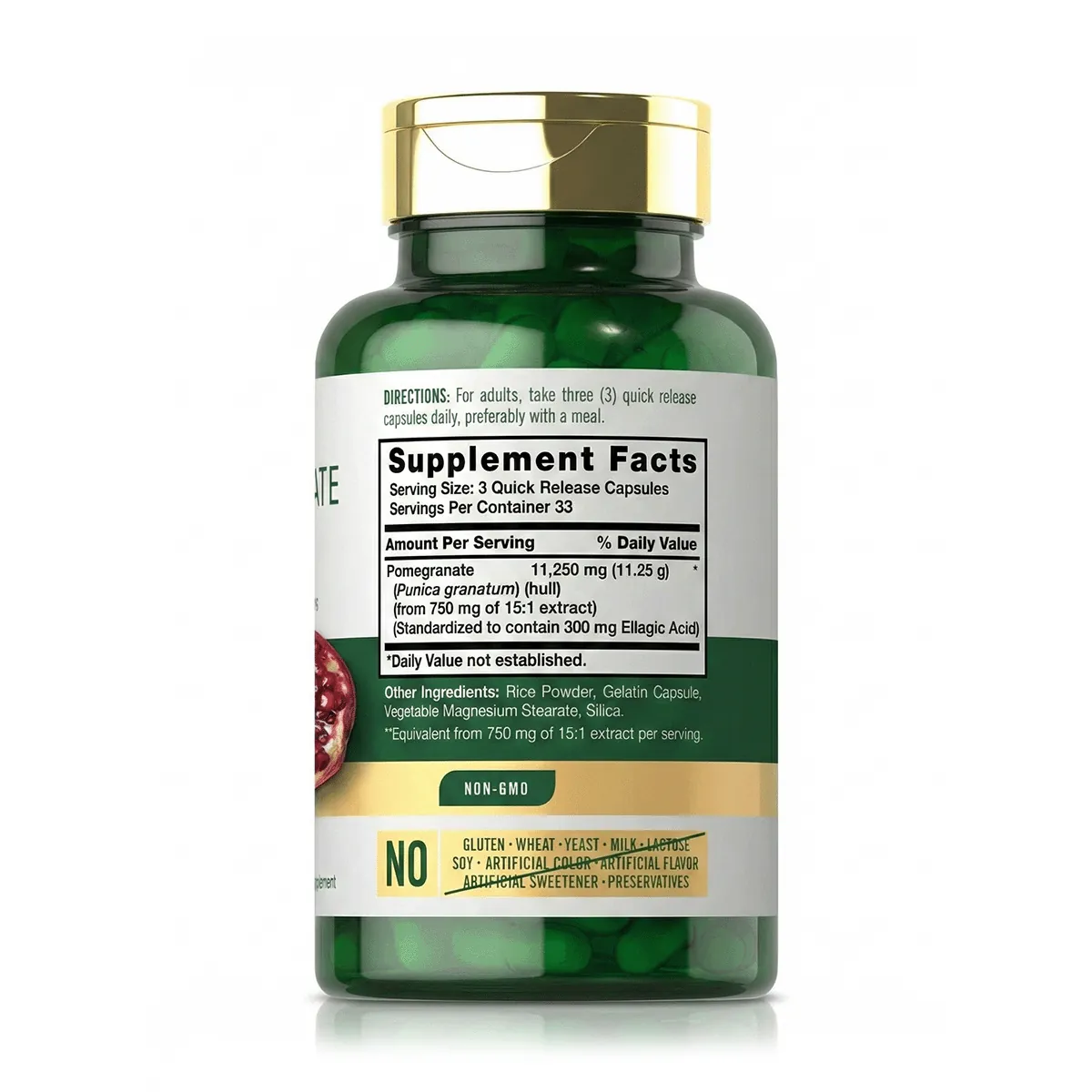 Extracto de Granada 11250 mg (100 Cápsulas) - Carlyle