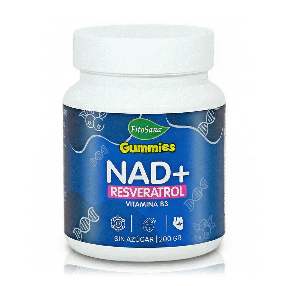 NAD + Resveratrol en Gomitas Sin Azúcar (200 g) - Fitosana