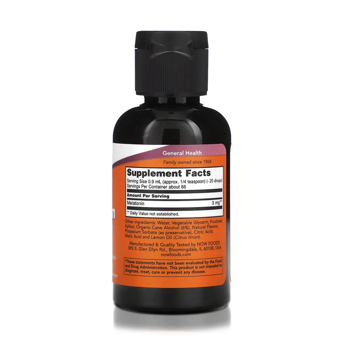 Melatonina Líquida (59ml) - NOW Foods