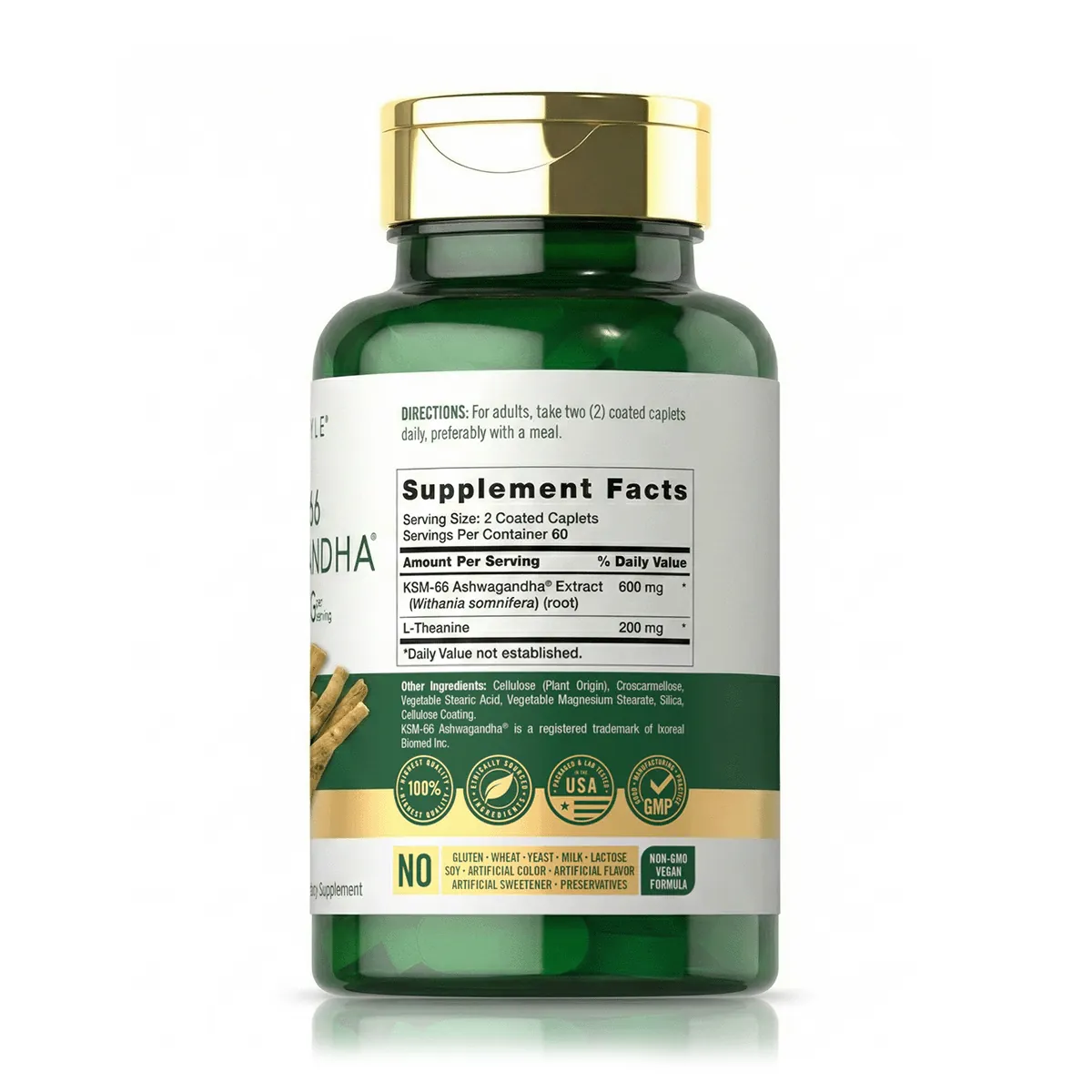 Ashwagandha KSM-66 600 mg (120 Tabletas) - Carlyle