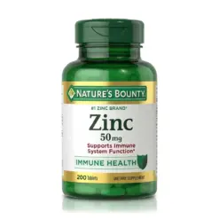 Zinc 50 mg (200 Tabletas) - Nature's Bounty