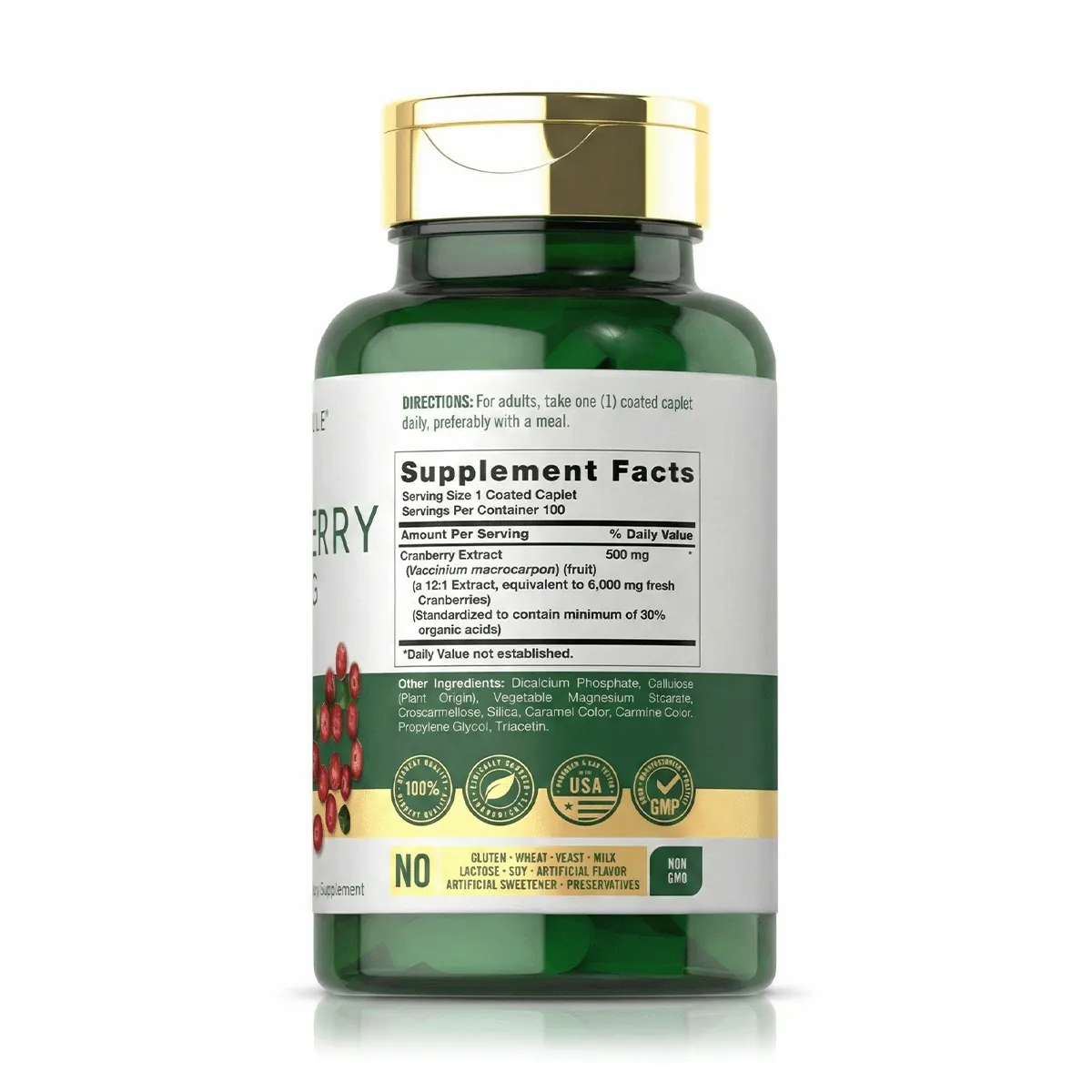 Cranberry 500 mg (100 Tabletas) - Carlyle