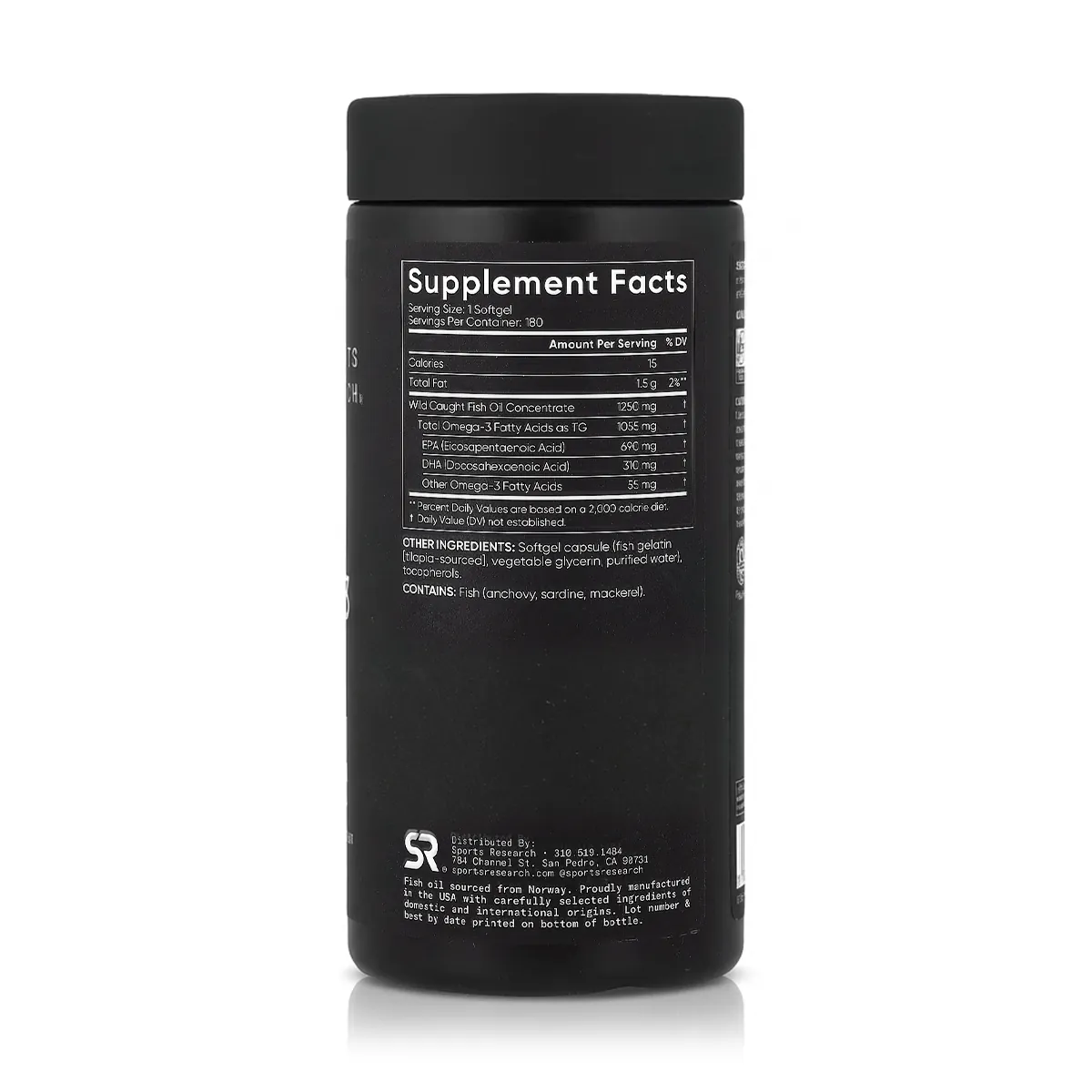 Omega 3 Triple Fuerza 1055 mg (180 Cápsulas) - Sports Research