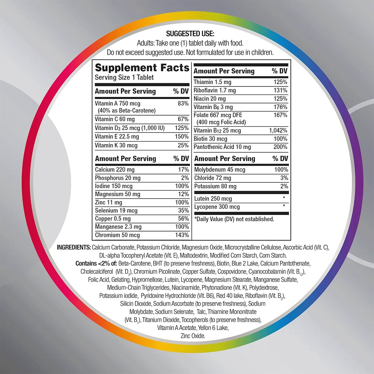 Silver Adults 50+ (125 Tabletas) - Centrum