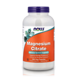 Citrato de Magnesio 400mg (240 Cápsulas) - NOW Foods