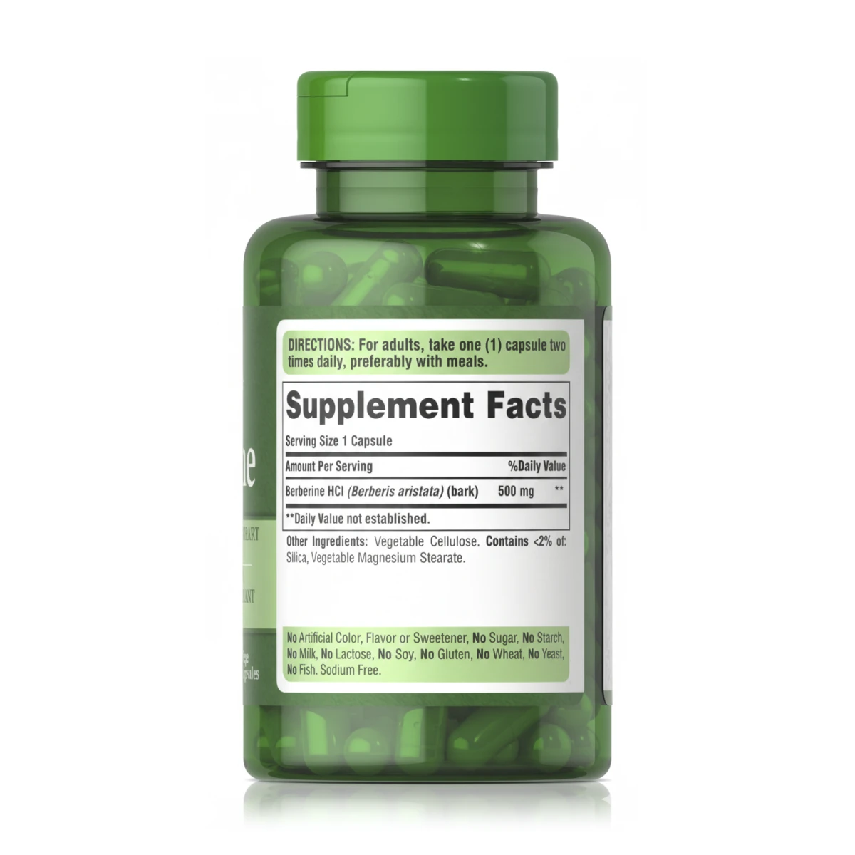 Berberina 500 mg (60 Cápsulas) - Puritan's Pride