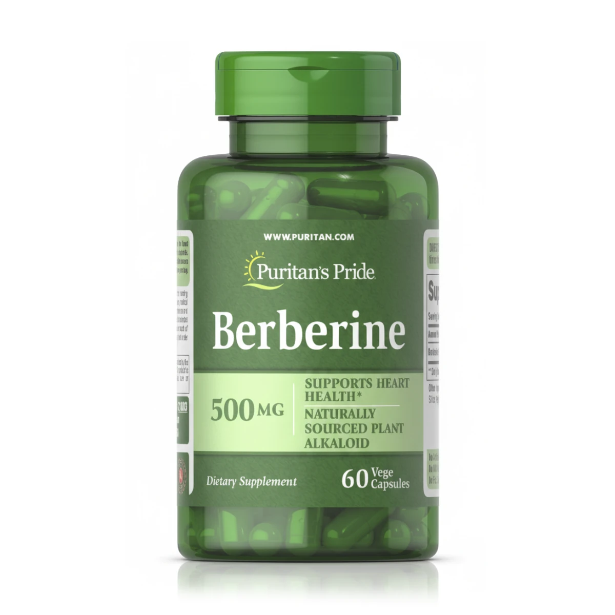 Berberina 500 mg (60 Cápsulas) - Puritan's Pride