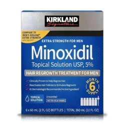 Minoxidil 5% 60 ml (6 Frascos) - Kirkland Signature