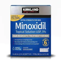 Minoxidil 5% 60 ml (6 Frascos) - Kirkland Signature