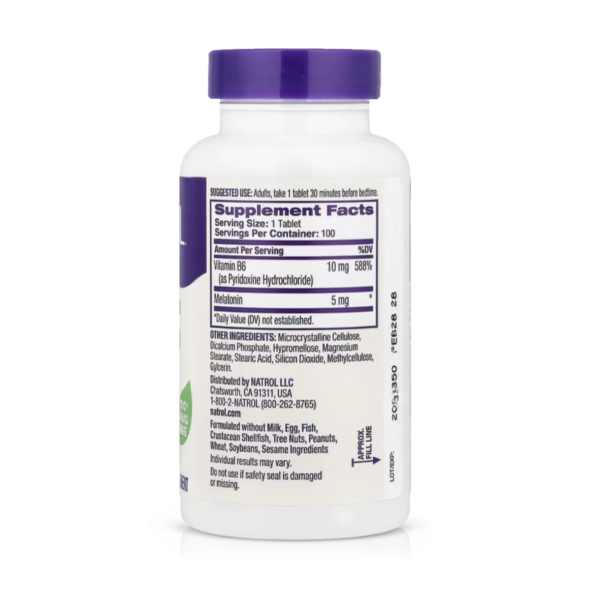 Melatonina Liberación Prolongada 5 mg (100 Tabletas) – Natrol - Imagen 2