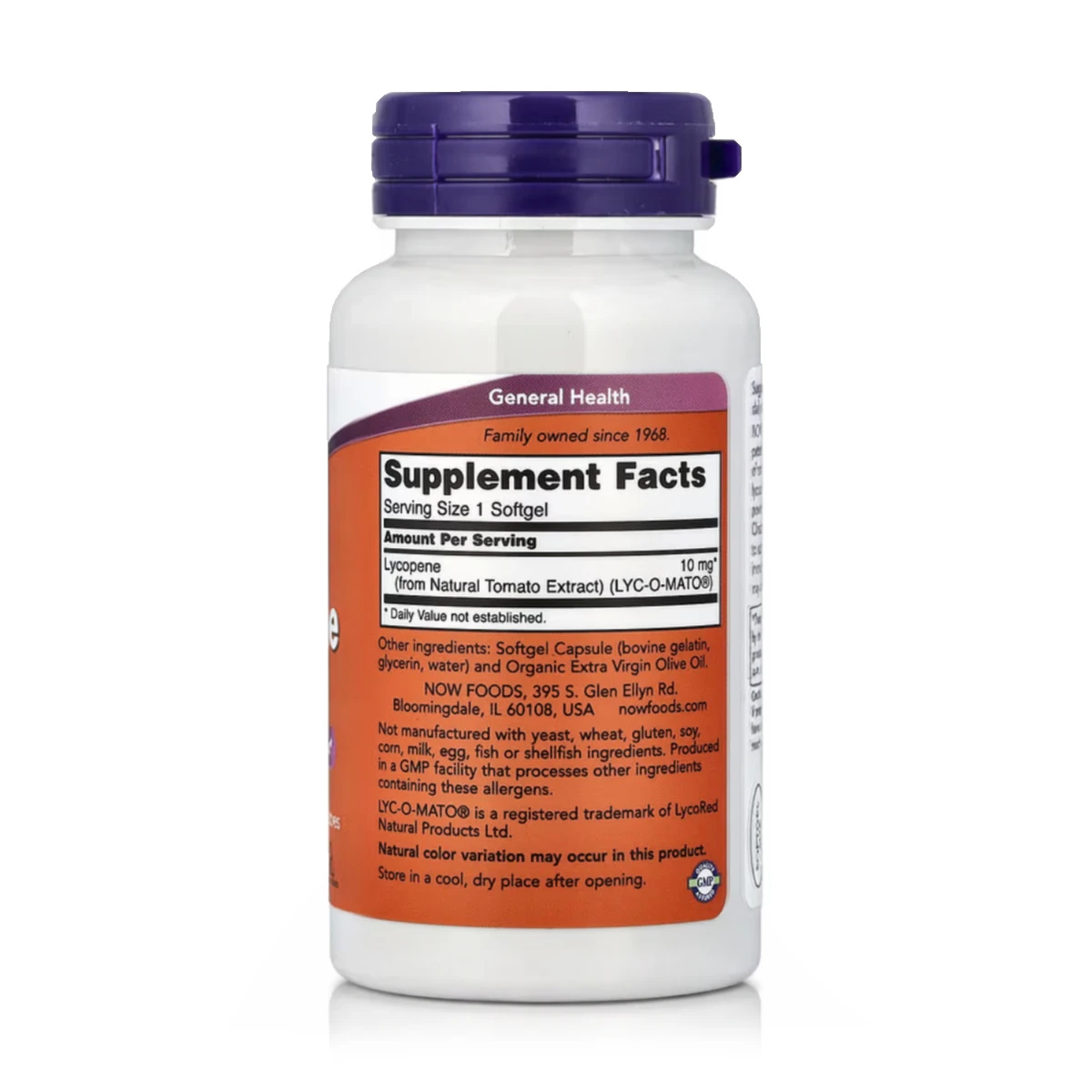 Licopeno 10 mg (120 Softgels) - NOW Foods - Imagen 2