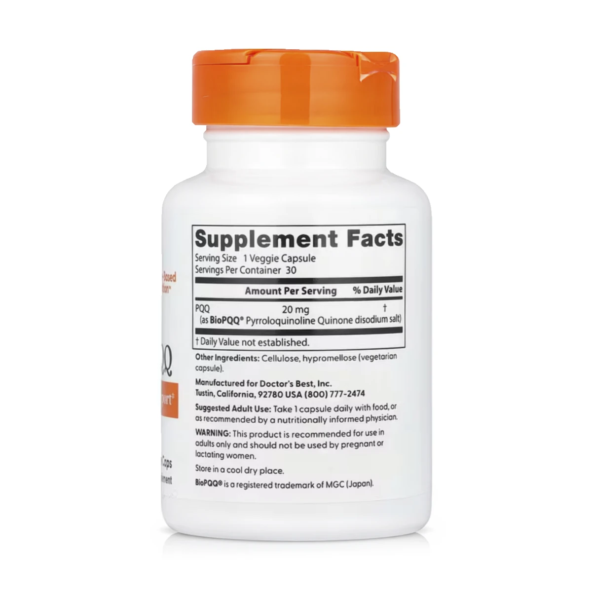 PQQ 20 mg (30 Cápsulas) - Doctor's Best - Imagen 2