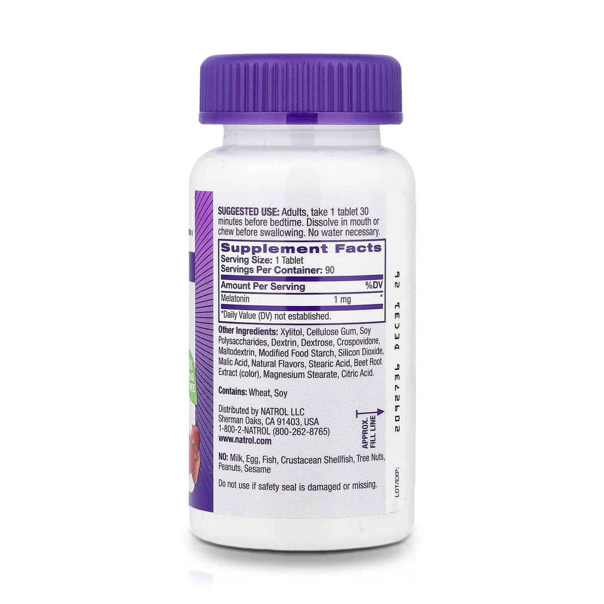 Melatonina 1 mg (90 Tabletas) - Natrol - Imagen 2