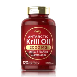 Antarctic Krill Oil 2000 mg + Astaxanthin 600 mcg (120 Softgels) - Carlyle