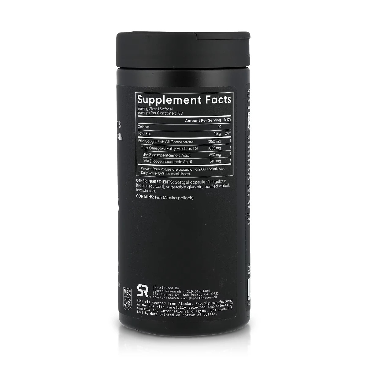 Omega-3 Triple Fuerza 1040 mg (180 Softgels) - Sports Research