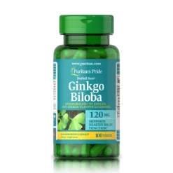 Ginkgo Biloba Extracto Estandarizado 120 mg (100 Cápsulas) - Puritan's Pride