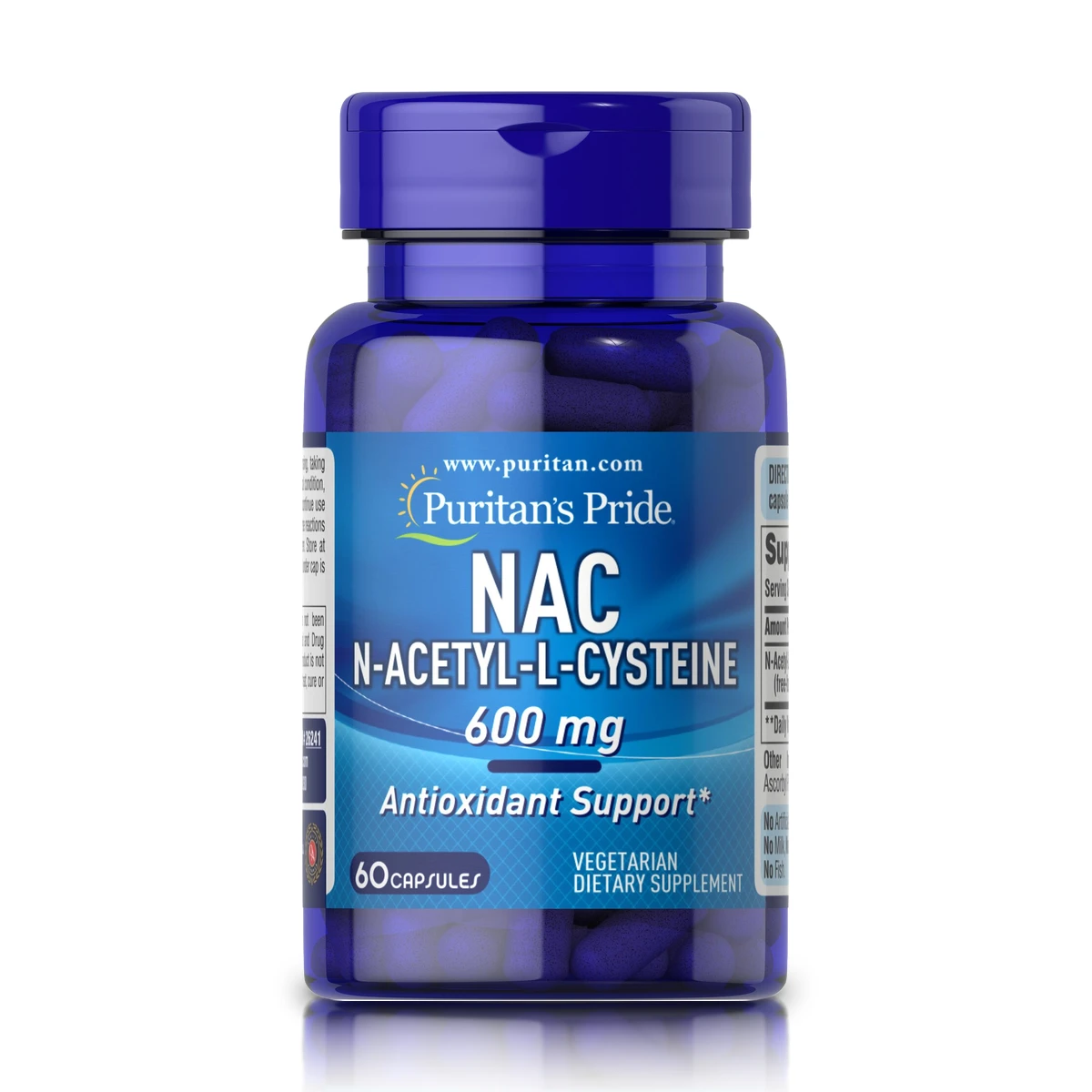 NAC 600 mg (60 Cápsulas) - Puritan's Pride