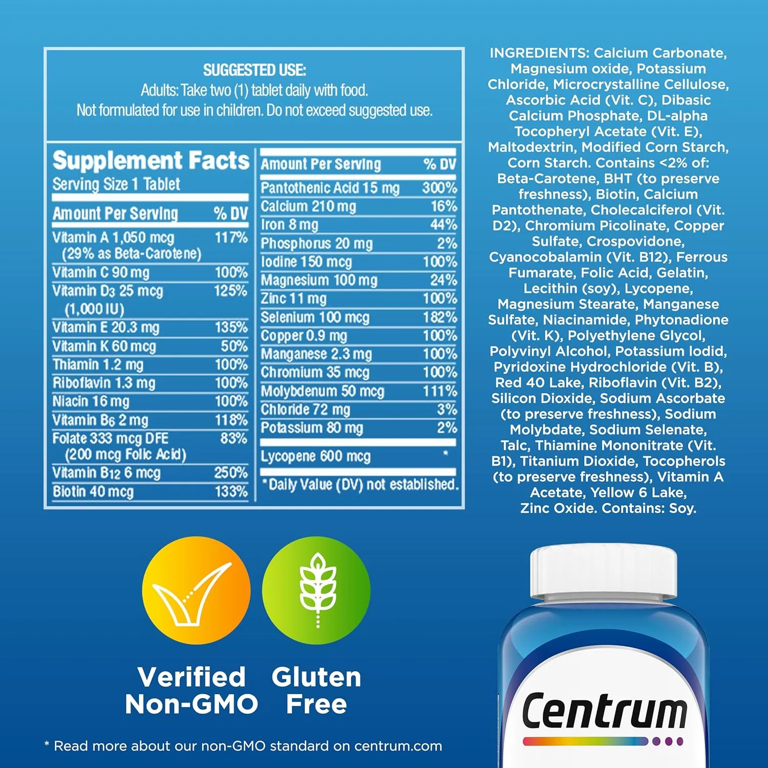 Men Multivitamínicos (200 Tabletas) - Centrum