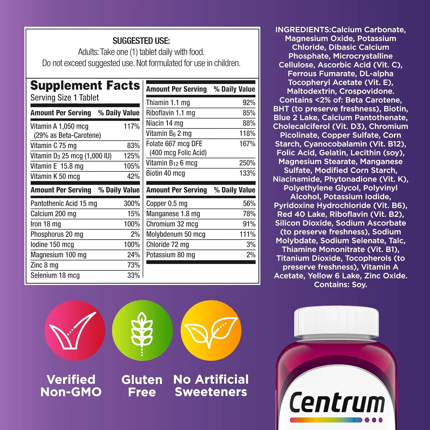 Women Multivitamínicos (200 Tabletas) - Centrum