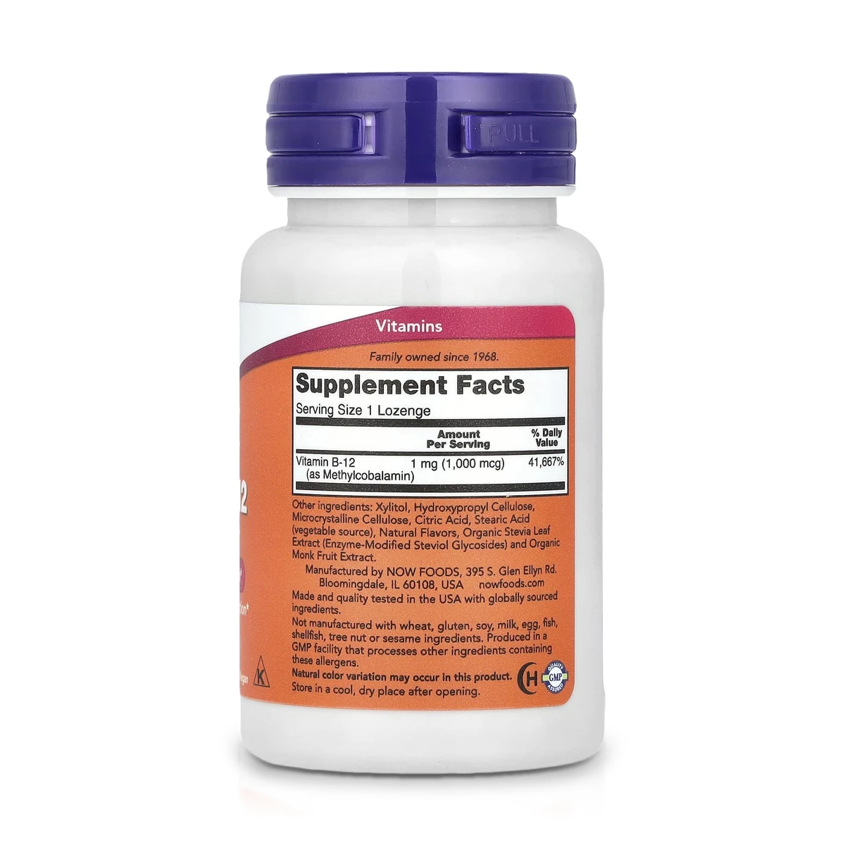 Methyl B-12 1000 mcg (100 Tabletas) - NOW Foods
