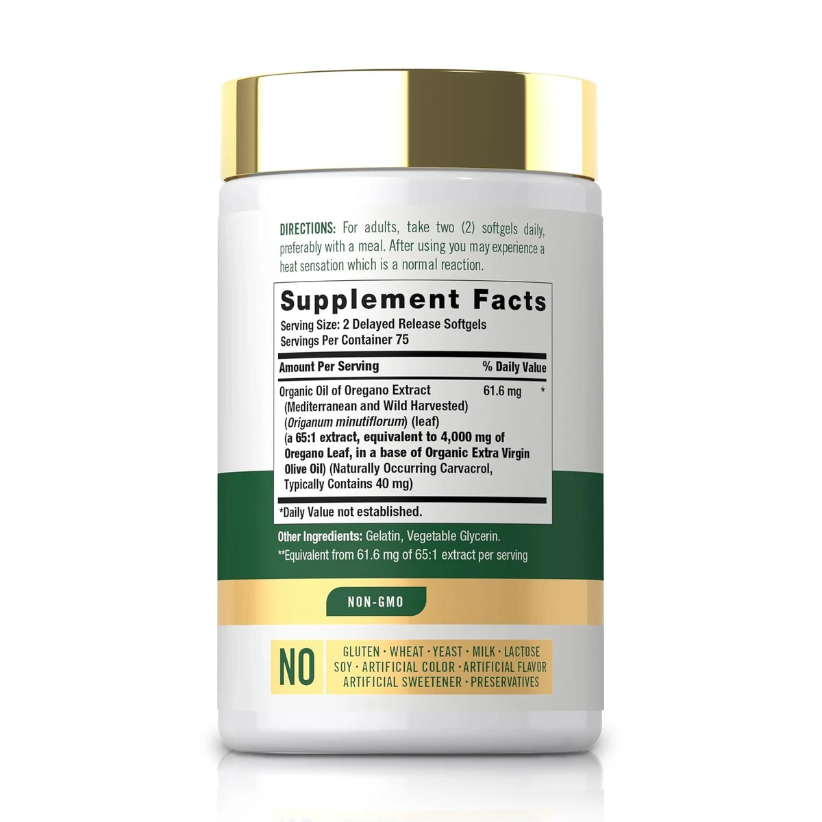 Aceite de Orégano 4000mg (150 Softgels) - Carlyle